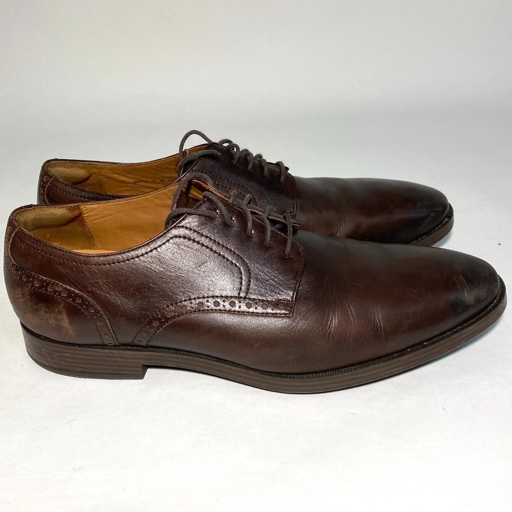Cole Haan Grand OS Dark Brown Leather Lace Up Oxford Shoes Men’s Size 11 M